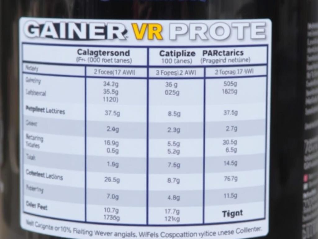 Гейнер или протеин: что лучше для набора массы. Label comparison table: quick glance