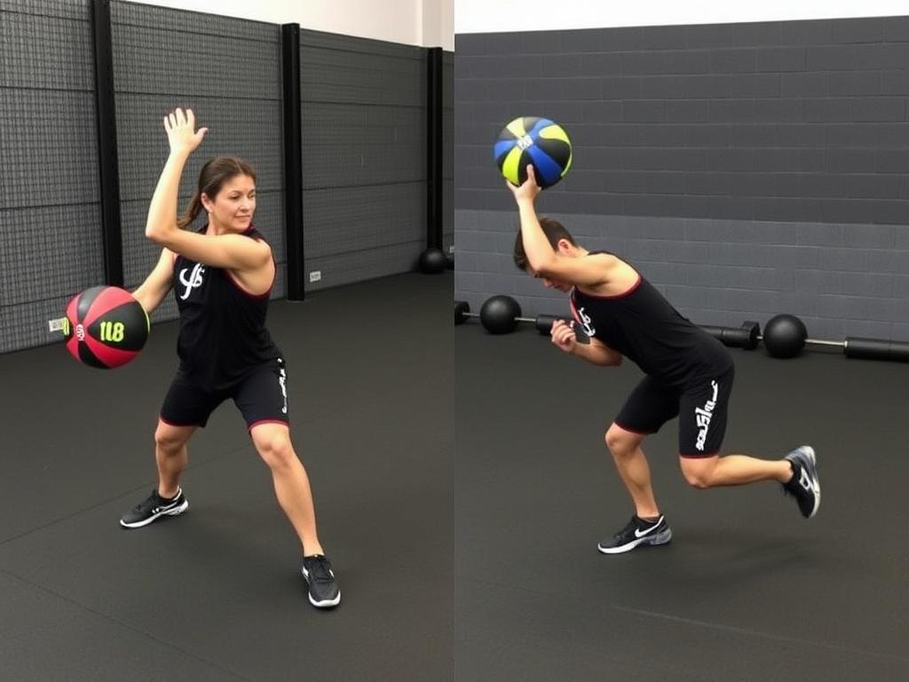 Тренировки с медболом для всего тела. Integrating med ball work with strength and cardio